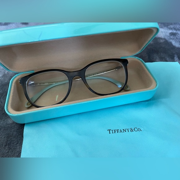 Tiffany & Co Eyeglasses Frames - Brown with Blue Inside - Picture 3 of 11